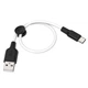 Кабель Hoco USB - Type-C короткий 0,25м 3A силикон X21 Plus White (X21_025_C) - изображение 1