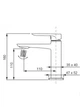 Смеситель для умывальника Koer KB-10028-07 KR5292 графит - изображение 2