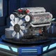 Конструктор бензиновый двигун V8 восьмициліндровий мотор авто Mould King, на 535 деталей 10088.v8 - зображення 6