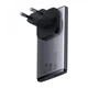 Зарядний пристрій Baseus GaN5 Pro Ultra-Slim 65W (Type-C + USB) + Type-C to Type-C 100W Cable 1m Gray (CCGP150113) - зображення 1
