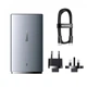 Зарядний пристрій Baseus GaN5 Pro Ultra-Slim 65W (Type-C + USB) + Type-C to Type-C 100W Cable 1m Gray (CCGP150113) - зображення 7