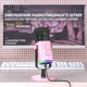 Мікрофон динамічний Fifine AM8 XLR/USB Pink - изображение 6