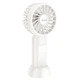 Вентилятор портативний HOCO HX60 Nimble portable handheld fan, 36dB, 1200mAh, 2.8-6.5h, White - зображення 1