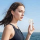 Вентилятор портативний HOCO HX60 Nimble portable handheld fan, 36dB, 1200mAh, 2.8-6.5h, White - зображення 10