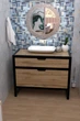 Тумба в ванную под накладной умывальник Лакона в стиле лофт EcoLoft DSP-1206 Дуб Аппалачі - изображение 3