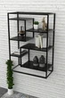 Настенная полка в стиле лофт EcoLoft Arketa DSP-1194 Черный - изображение 1