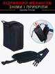 Тактическая аптечка 20×15×10 см черная с MOLLE креплением съёмной платформой и отделениями для медикаментов - изображение 3
