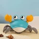 Игрушка краб робот интерактивная 23×15×11 см Голубой - изображение 3