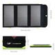 Портативна сонячна панель з powerbank Allpowers 21W 3.5A QC3.0 10000mAh Кемпінгова туристична переносна панель - зображення 1
