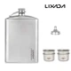 Фляга титанова для алкогольних міцних напоїв Lixada titanium 260 мл з титановими чарками 4 шт по 35 мл лійка та чохол - зображення 1