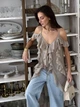Блузка женская ARTKNIT Romance 40741 L Бежевая (2251948825011) - изображение 5