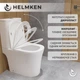 Унитаз-компакт Helmken 35373002 безободковый с сиденьем Soft Close дюропласт - изображение 5