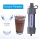 Фильтр портативный для воды туристический походный Water Filter Straw на 3000 л Синий - изображение 3