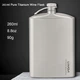 Фляга титановая для алкогольных крепких напитков Lixada titanium 260 мл Фляга из титана для алкоголя в чехле - изображение 4