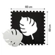 Игровой коврик пазл большой MoMi Feli Black 120×120 см мягкий детский EVA коврик для дома и улицы, коврик-пазл для игр, термо коврик детский, коврик-пазл, игровой детский коврик - изображение 7