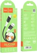 Кабель Hoco X82 USB to Type-C 3A, silicone, silicone connectors 1 м Black (6931474768575) - зображення 4