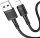 Кабель Hoco X83 USB to iP 2.4A, PVC, PVC connectors 1 м Black (6931474770868) - зображення 2