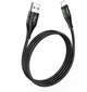 Кабель Hoco U93 USB to iP 2.4A, nylon, aluminum connectors, light indicator 1.2 м Black (6931474732132) - изображение 2