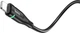 Кабель Hoco U93 USB to iP 2.4A, nylon, aluminum connectors, light indicator 1.2 м Black (6931474732132) - изображение 3