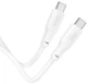 Кабель Hoco X93 Type-C to Type-C 240W, TPE, TPE connectors 1 м White (6931474790736) - изображение 4