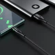 Кабель Hoco U93 USB to Type-C 3A, nylon, aluminum connectors, light indicator 1.2 м Black (6931474732170) - изображение 4