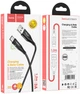 Кабель Hoco U93 USB to Type-C 3A, nylon, aluminum connectors, light indicator 1.2 м Black (6931474732170) - изображение 5