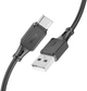 Кабель Hoco X101 Assistant silicone charging data cable Type-C Black (6942007604079) - зображення 1