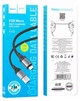 Кабель Hoco X102 USB to Micro 2.4A, nylon, aluminum connectors 1.2 м Black (6942007608763) - зображення 6