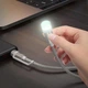 Кабель-світильник Hoco UA38C USB/Type-C to LED light adapter cable Black (6942007647755) - изображение 3