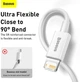 Кабель Baseus Superior Series Fast Charging Data Cable USB to iP 2.4A 0.25 м White (CALYS-02) - изображение 14
