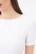 Жіночий топ з мікрофібри Giulia Crop T-Shirt Bianco S/M - изображение 3