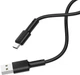 Кабель Borofone BX31 USB to Type-C 3A, silicone, TPE connectors 1 м Black (6931474710390) - изображение 2