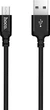 Кабель Hoco X14 USB to Micro 2A, nylon, aluminum connectors 2 м Black (6957531062905) - изображение 1