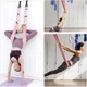 Гамак-резинка с ремнями для аэройоги Air Yoga Rope, подвесной регулируемый гамак для йоги и фитнеса AYR-521-12-Pink/Black - изображение 3