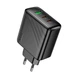 Зарядний пристрій Hoco 45W USB/2xType-C QC3.0/PD Black (CS26A) - зображення 8