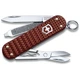 Швейцарський ніж Victorinox CLASSIC SD Precious Alox коричневі рифлені накладки 0.6221.4011G - зображення 1