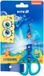 Упаковка ножиць Kite Sponge Bob дитячі з гумовими вставками і малюнком на лезі 13 см х 12 шт (SB25-148) - зображення 2