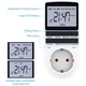 Розетка з тижневим таймером, програматор, реле часу Timer Socket KWE-TM02-EU 8747 - зображення 3