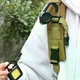 Ретрактор-брелок с карабином для ключей и бейджей, выдвижной держатель, черный - изображение 2