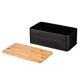 Хлібниця ARDESTO Midori чорна з бамбуковою кришкою 33х18х12 см (AR0912BB) - зображення 3