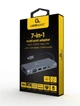 Док-станція Cablexpert USB-C 7-в-1 (A-CM-COMBO7-01) ( Сірий ) 31285 - изображение 4