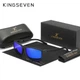 Мужские поляризационные солнцезащитные очки KINGSEVEN LC755 Black Dark Blue - изображение 1