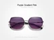 Женские градиентные поляризационные солнцезащитные очки KINGSEVEN N7822 Purple Gradient Pink - изображение 2