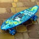 Скейт Пенни борд для детей Skate со светящимися колесами ,алюм. подвеска не скользящая поверхность Синий - изображение 1