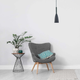 Lampa wisząca Light Prestige Solin 1 1xE27 Szary (LP-181/1P GR) - obraz 2