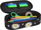Пенал на блискавці CoolPack Campus Daisy Black з органайзером для ручок 23x9x5 см (F062817) - зображення 2