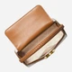 Сумка кросс-боди через плечо женская из натуральной кожи маленькая Michael Kors Karlie Logo Satchel 0110 Коричневая (H2000029814709) - изображение 3
