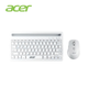 Бездротовий комплект ACER клавіатура OKR212 + миша M155, Bluetooth+USB2.4 ГГц, з акумулятором, білий+бежевий - зображення 1