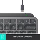 Клавіатура Logitech MX Keys Mini Wireless Illuminated Keyboard for Business us/ansi Graphite (920-010594) - зображення 6