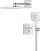 Душова система скрытого монтажу на 3 виходи з термостатом Grohe Grohtherm SmartControl (34864000) - зображення 2